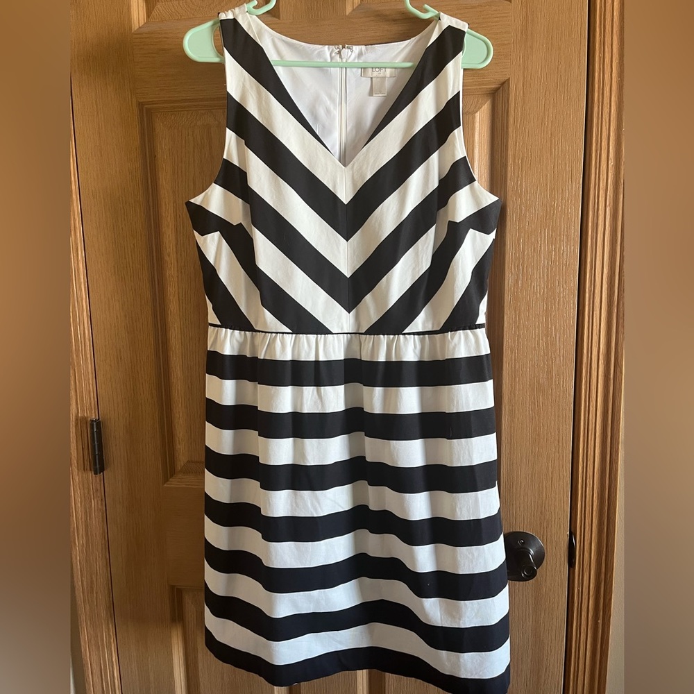 Loft fit and flare dress